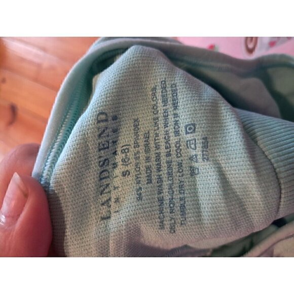 Lands' End Tank Sz Small 6-8 Blue Top Stretch Sleeveless Solid Basic Layer - Picture 3 of 3